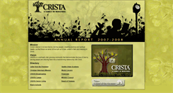 Desktop Screenshot of annualreport2008.crista.org